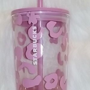 Pink Leopard Print Starbucks Cup